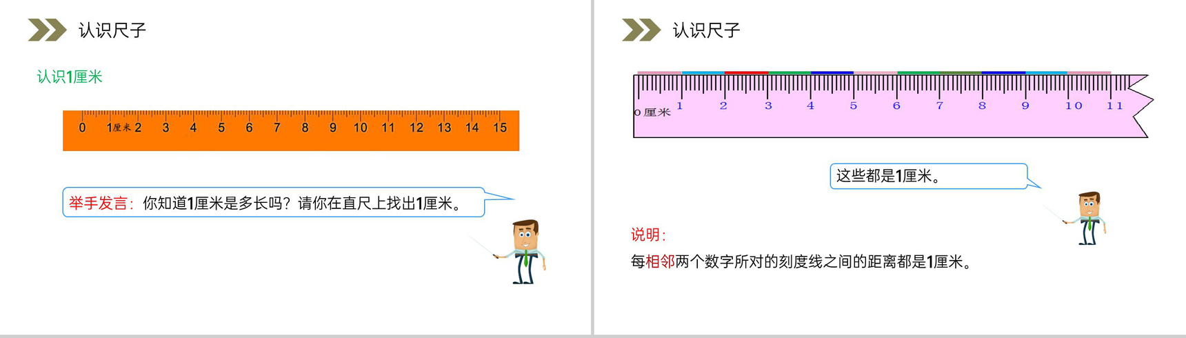 《认识厘米》人教版小学数学二年级上册PPT课件（第1.1课时）-9