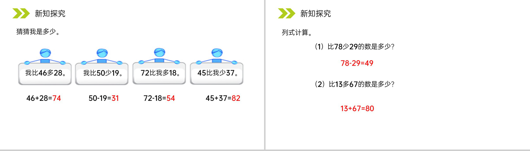 《求比一个数多（少）几的数是多少》人教版小学数学二年级上册PPT课件（第2.2.3课时）-10