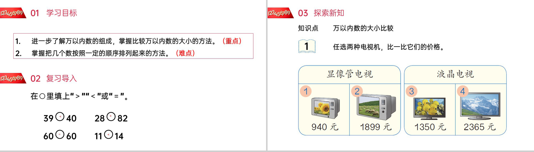 《10000以内数的大小比较》人教版小学数学二年级下册PPT课件(第7.5课时)-2