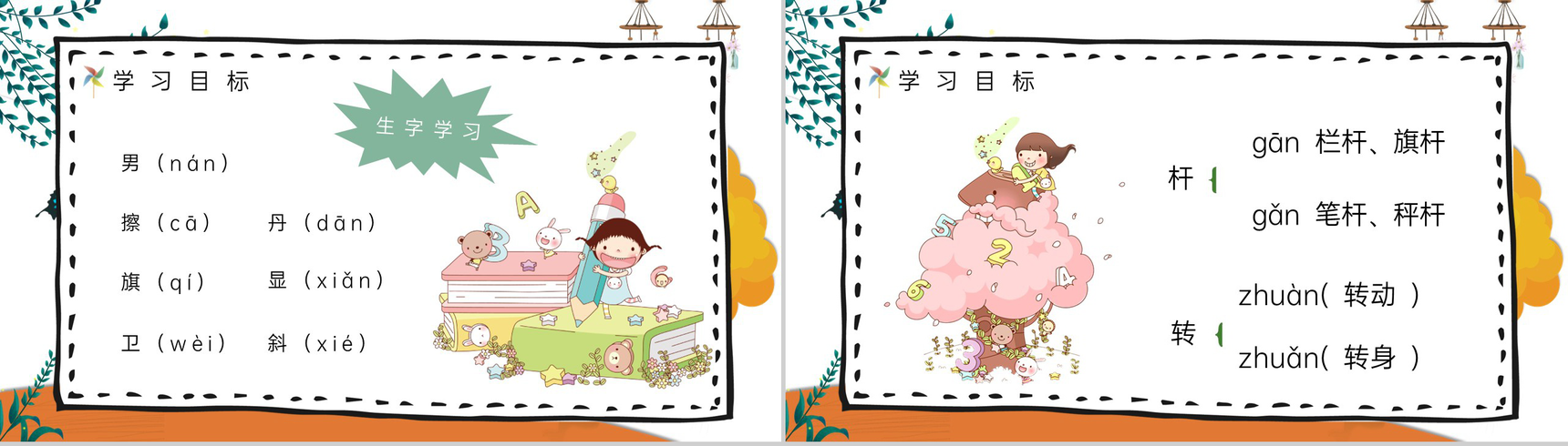 人教部编版《画风》小学语文二年级下册重点难点整理教师备课课件PPT模板-5