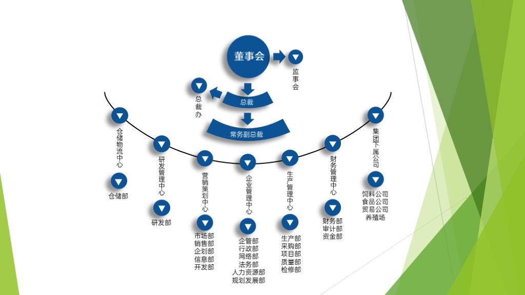 公司企业组织结构图PPT图表-1