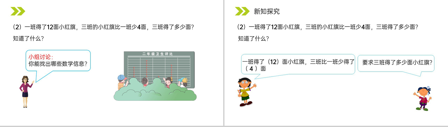 《求比一个数多(少)几的数是多少》人教版小学数学二年级上册PPT课件(第2.2.3课时)-6