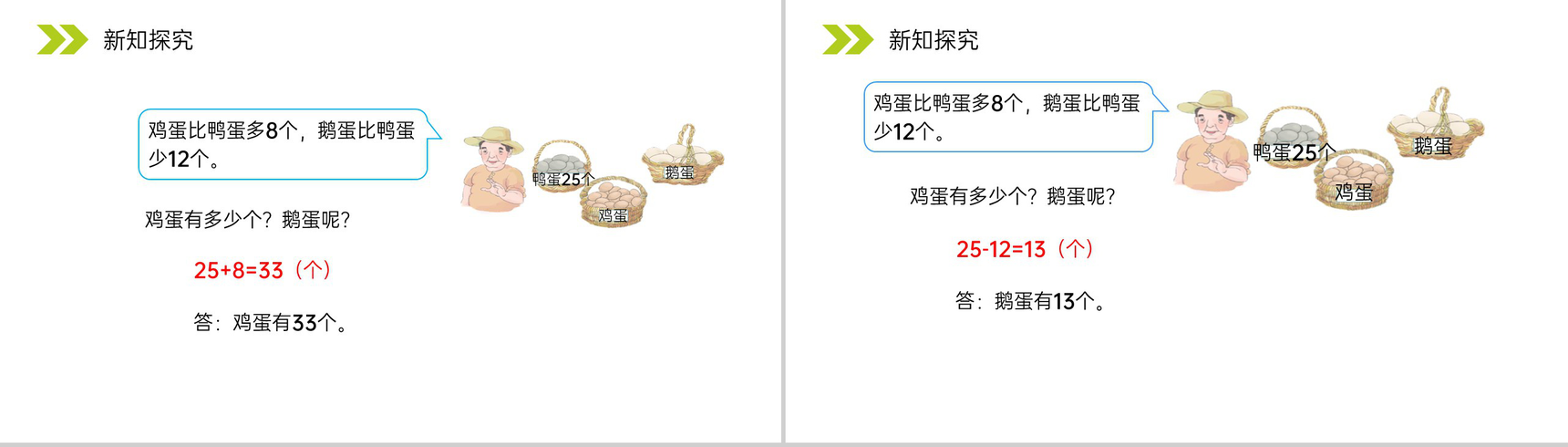 《求比一个数多(少)几的数是多少》人教版小学数学二年级上册PPT课件(第2.2.3课时)-9