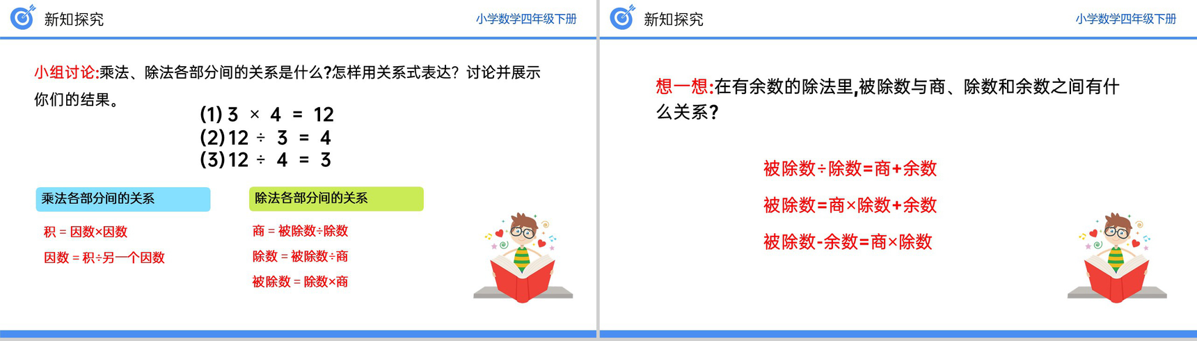 《乘、除法的意义和各部分之间的关系》小学数学四年级下册PPT课件(第1.3课时)-7