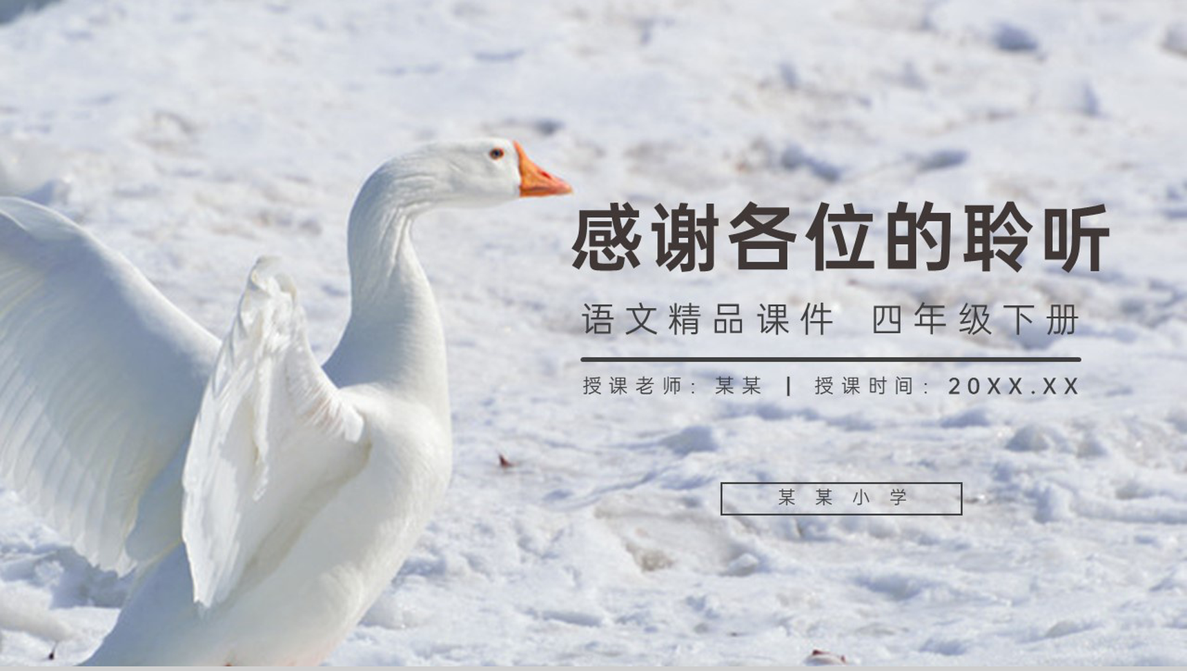 《白鹅》人教版四年级语文下册精品PPT课件-19