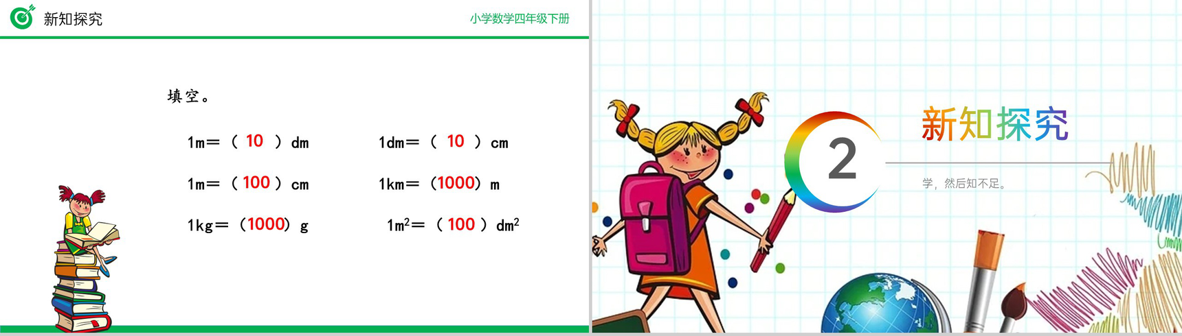 《低级单位的数改写成高级单位的数》小学数学四年级下册PPT课件(第4.4.1课时)-3