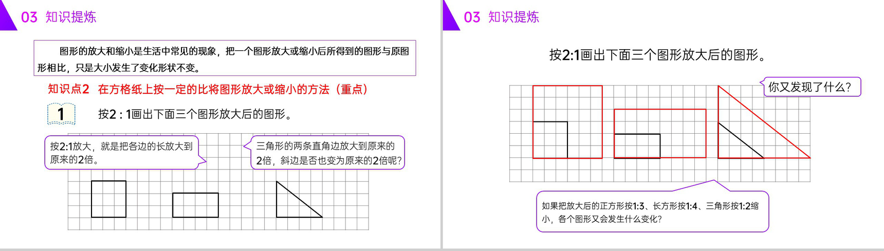 《图形的放大与缩小》人教版六年级数学下册(第4.3.3课时)PPT课件-3