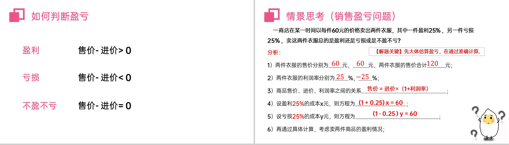 《实际问题与一元一次方程:销售盈亏问题》七年级初一上册PPT课件(第3.4.2课时)-4