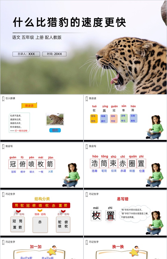 《什么比猎豹的速度更快》人教版五年级上册