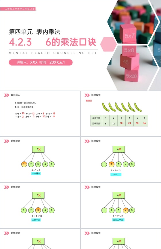 《6的乘法口诀》人教版小学数学二年级上册