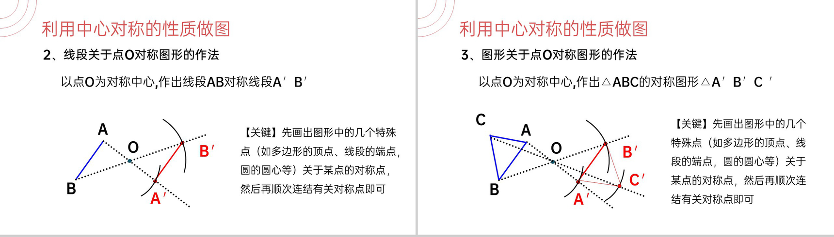 《中心对称》九年级初三数学上册PPT课件(第23.2.1 课时)-8