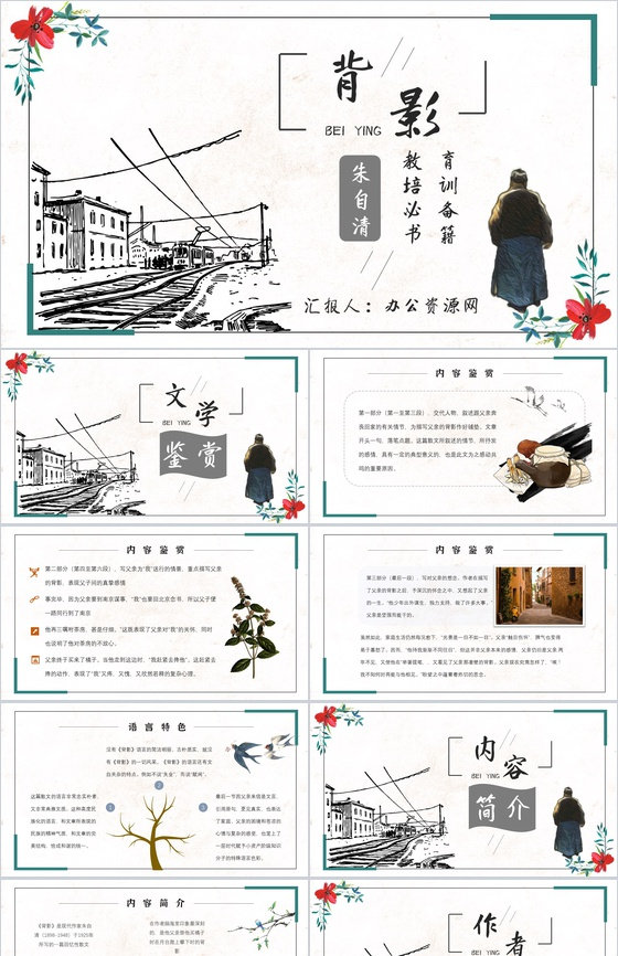 名著逻辑梳理读书分享朱自清《背影》内容简