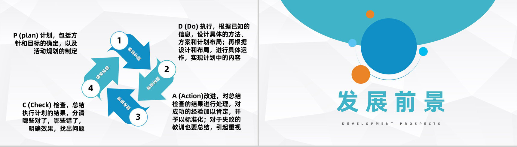 医院护理PDCA循环应用医疗品管圈QC管理案例分析总结PPT模板-3