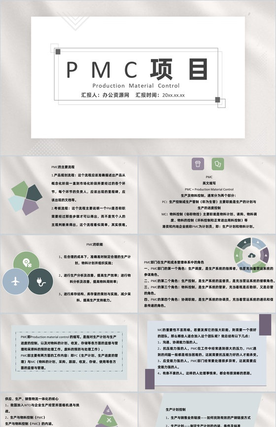 公司部门PMC流程项目生产计划与生产进度