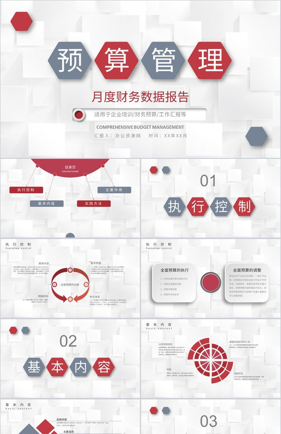 企业月度财务数据报告全面预算管理与控制计