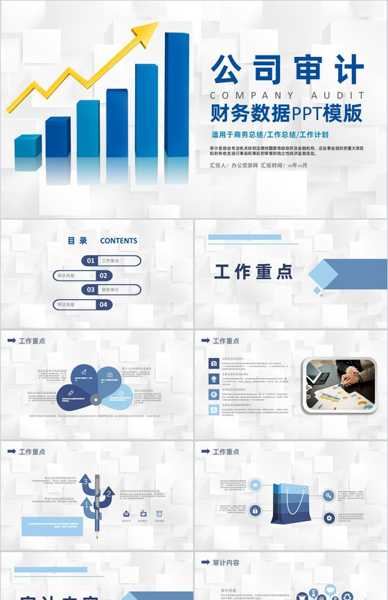 商务行业公司审计项目工作重点通用工作报告