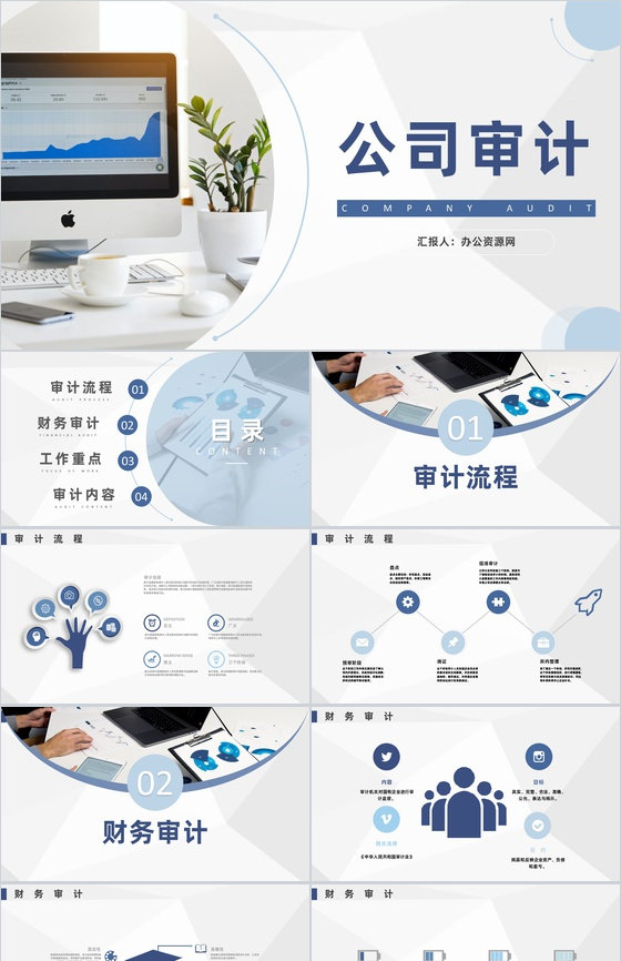 企业投资货币财务资金公司审计项目专用PP