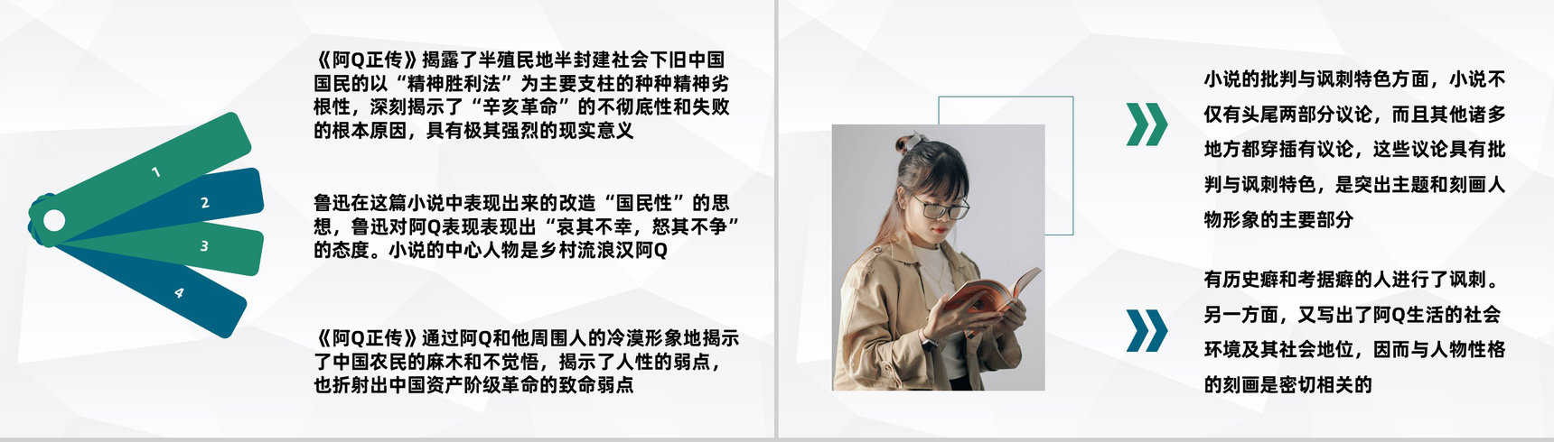 中学生必读小说之一鲁迅《阿Q正传》名著知识点梳理交流PPT模板-4