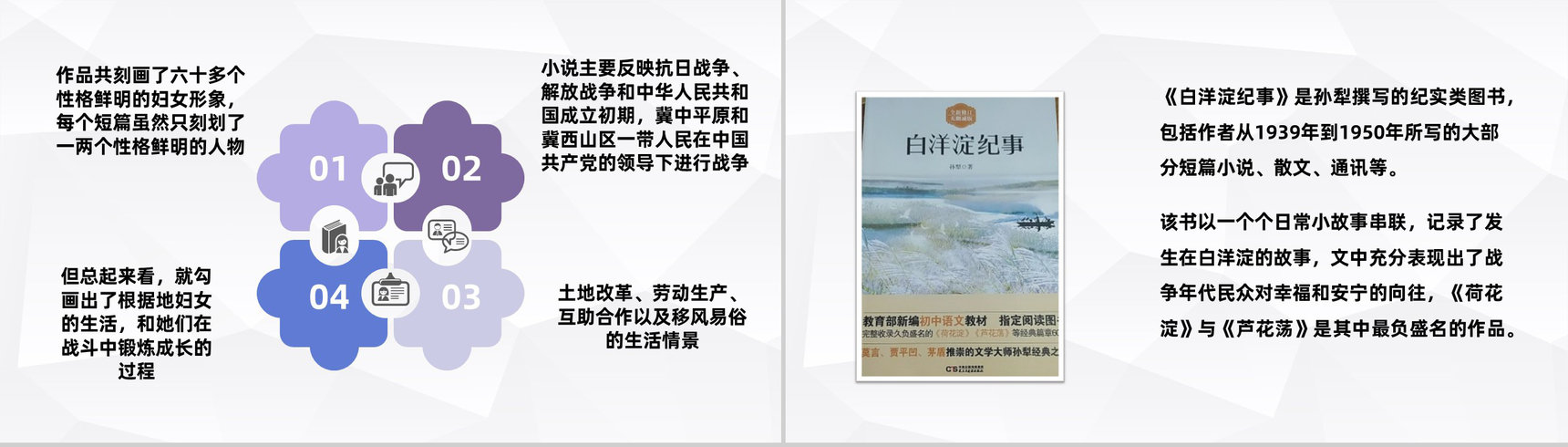书籍推荐之孙犁小说《白洋淀纪事》读后感学生必读名著之一PPT模板-7