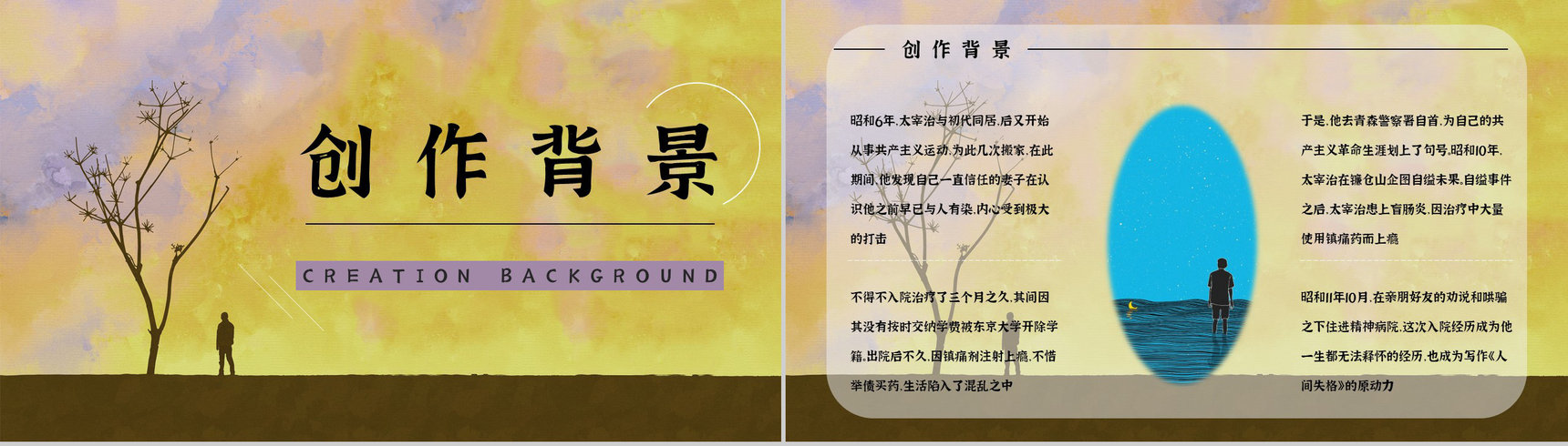 中学生必读文学作品《人间失格》读后感分享知识点梳理课件PPT模板-2