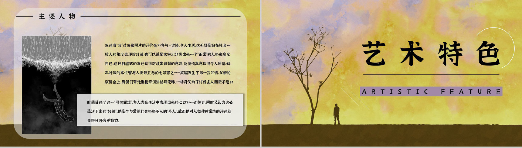 中学生必读文学作品《人间失格》读后感分享知识点梳理课件PPT模板-7