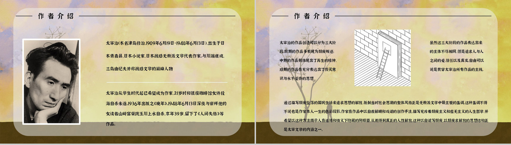 中学生必读文学作品《人间失格》读后感分享知识点梳理课件PPT模板-9