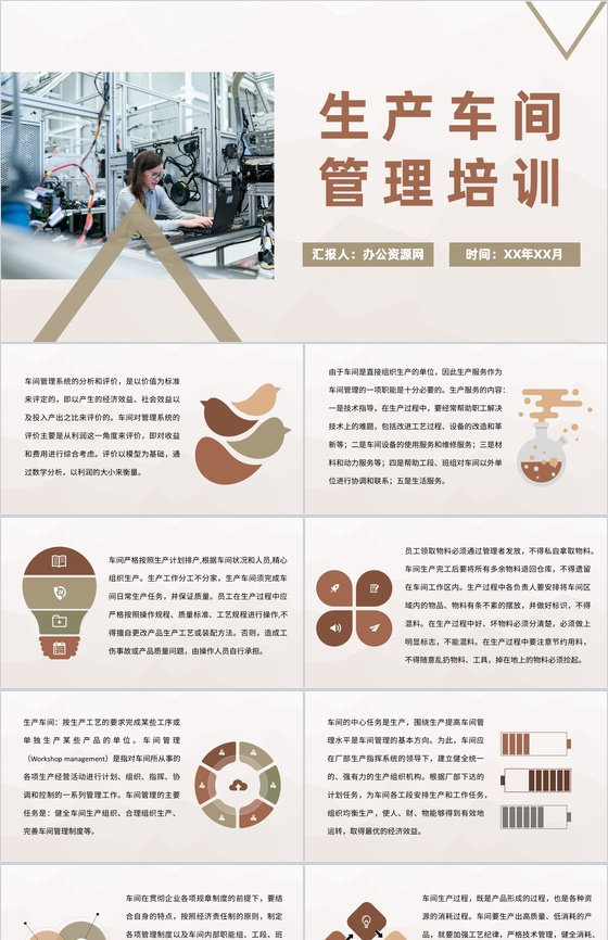 生产组员工车间现场工作流程生产车间管理培