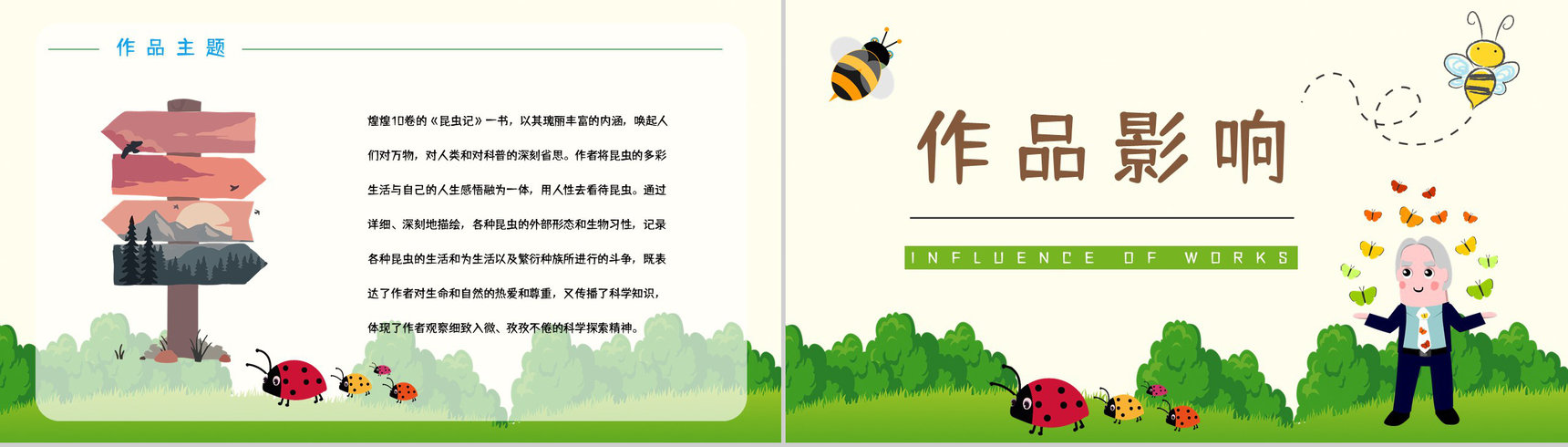 好书推荐之生物学百科全是《昆虫记》图书介绍知识点梳理培训讲座PPT模板-6