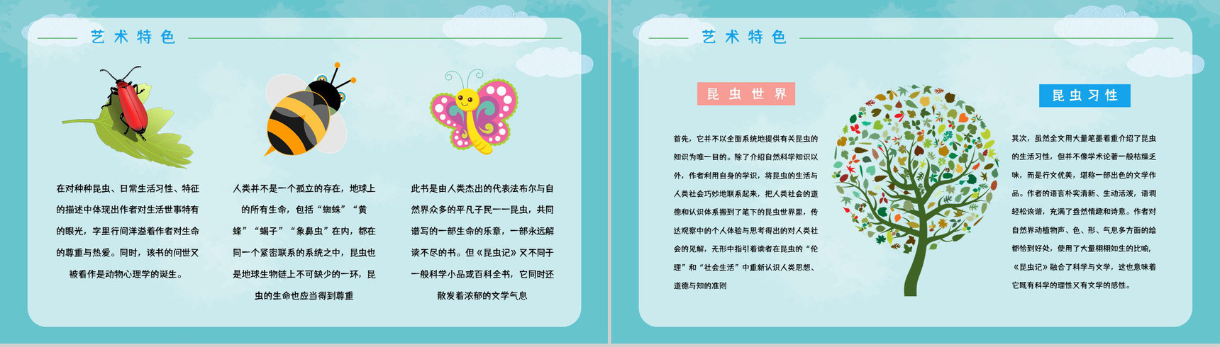 昆虫生物学图书《昆虫记》学生生物知识学习培训教师备课课件PPT模板-4