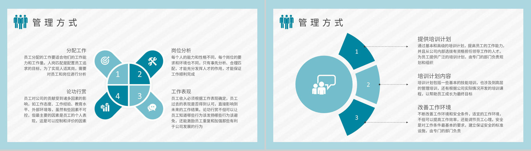 公司员工管理课程培训行政人事部门工作情况汇报PPT模板-4