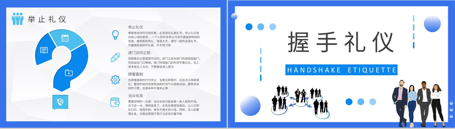 商务礼仪的重要性学习员工职场礼仪规范培训PPT模板-3