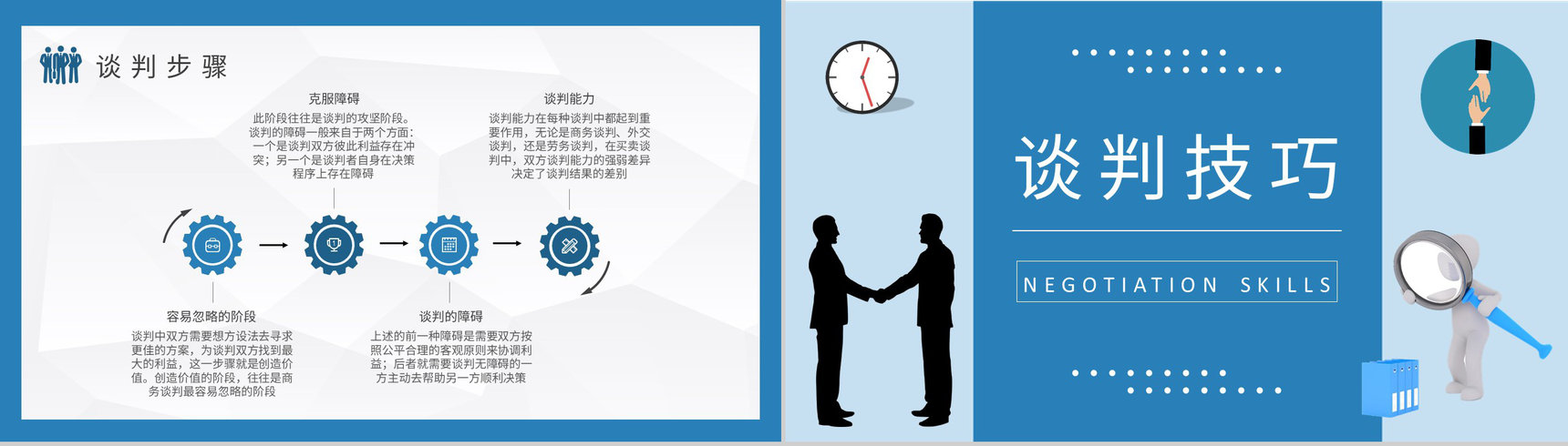 商务谈判案例分析培训团队销售沟通技巧学习心得PPT模板-6