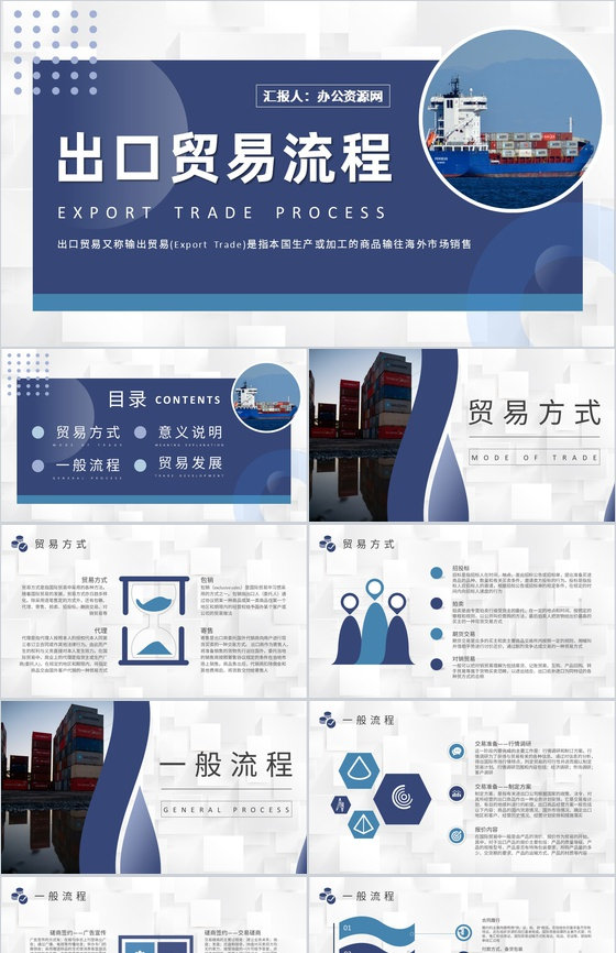 国际物流出口贸易流程培训外贸业务工作总结