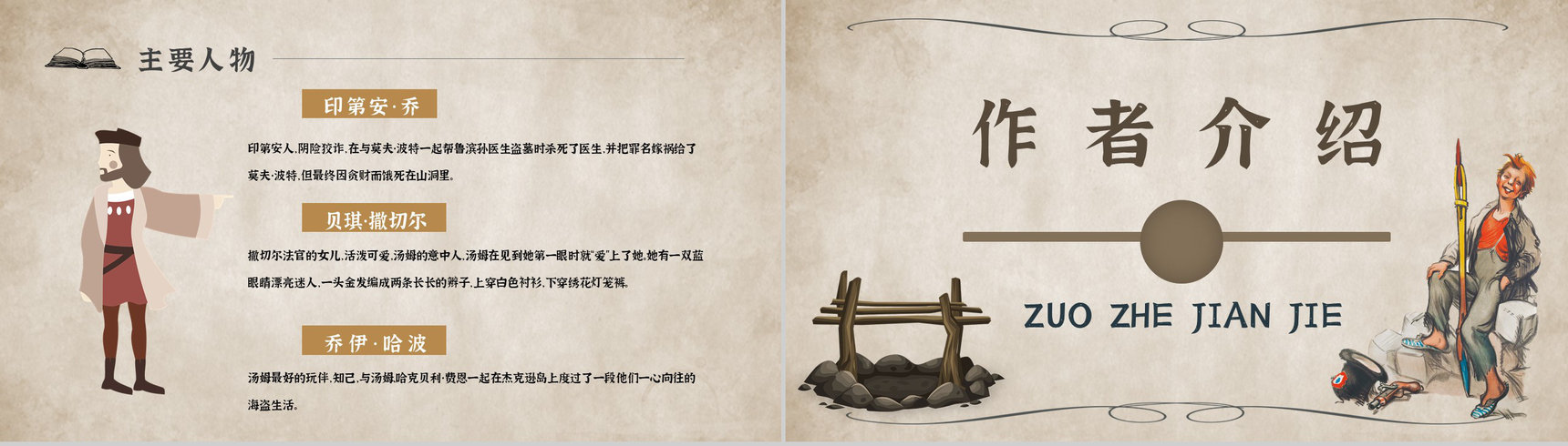 心得体会《汤姆索亚历险记》内容简介读书分享PPT模板-6