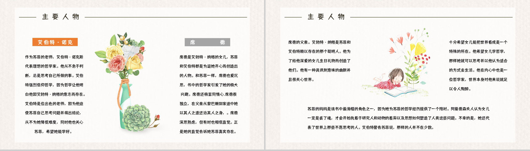 经典哲学启蒙书籍《苏菲的世界》知识点整理内容赏析课件PPT模板-5