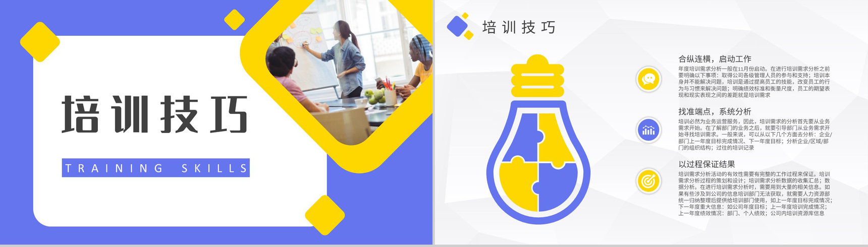 企业员工培训总结汇报部门年度培训计划方案PPT模板-7