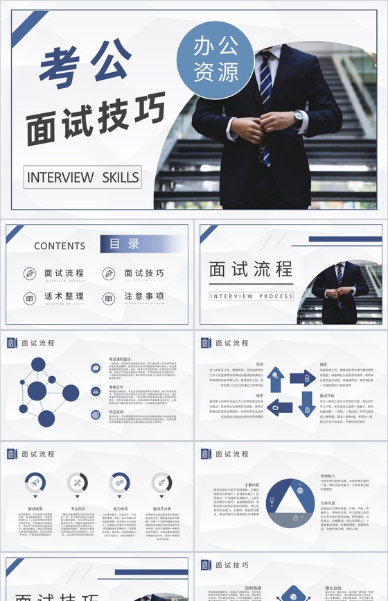 考公知识培训课件公考员面试技巧和注意事项
