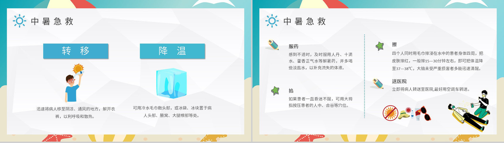 防中暑的小妙招学习居民夏季防暑降温方法介绍PPT模板-4