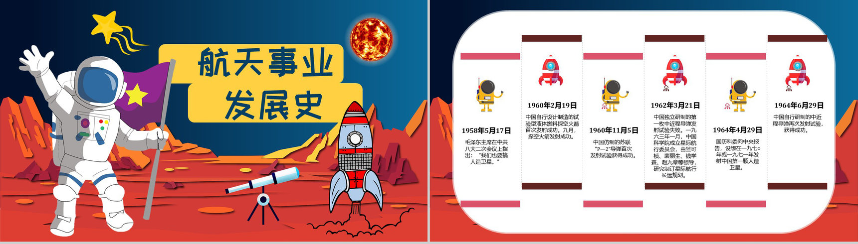 航天科技的进步知识内容中国航天日意义PPT模板-7
