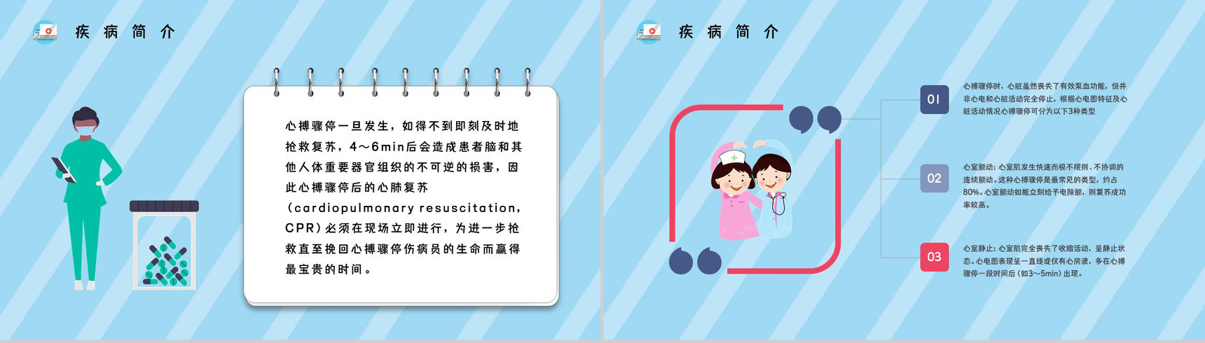 医疗医学之心肺复苏急救知识学习正确抢救方法操作练习课件PPT模板-10