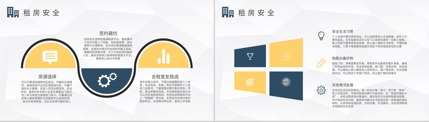 毕业生租房攻略学习个人工作租房安全问题总结PPT模板-6