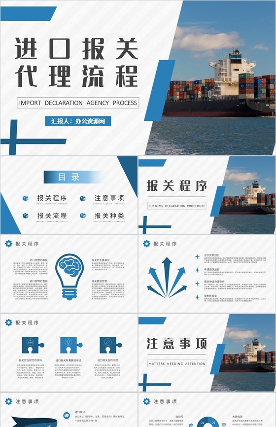 物流行业公司报关进出口贸易计划进口报关代