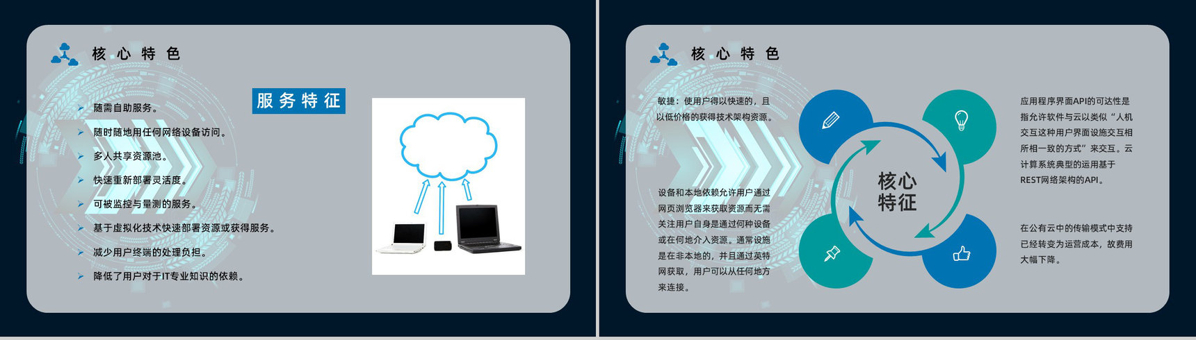 互联网科技大数据介绍云计算技术讲解员工技术培训课程PPT模板-5