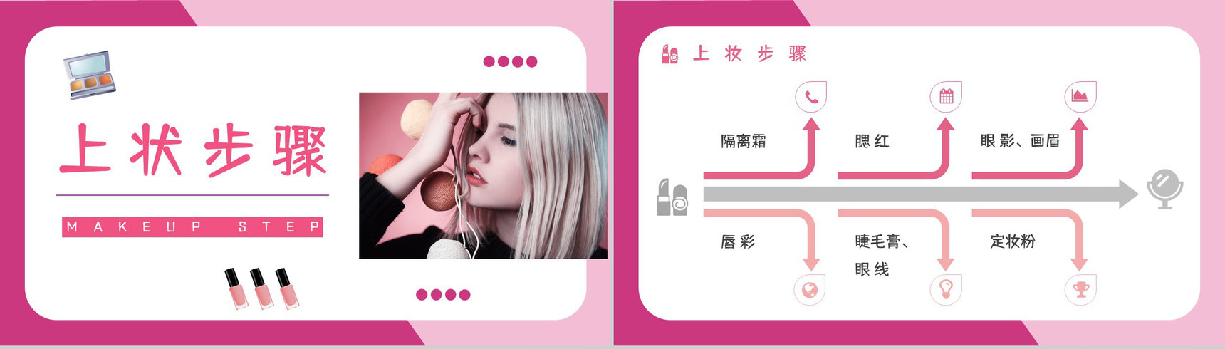 化妆造型培训彩妆时尚美妆技能学习课程通用PPT模板-6
