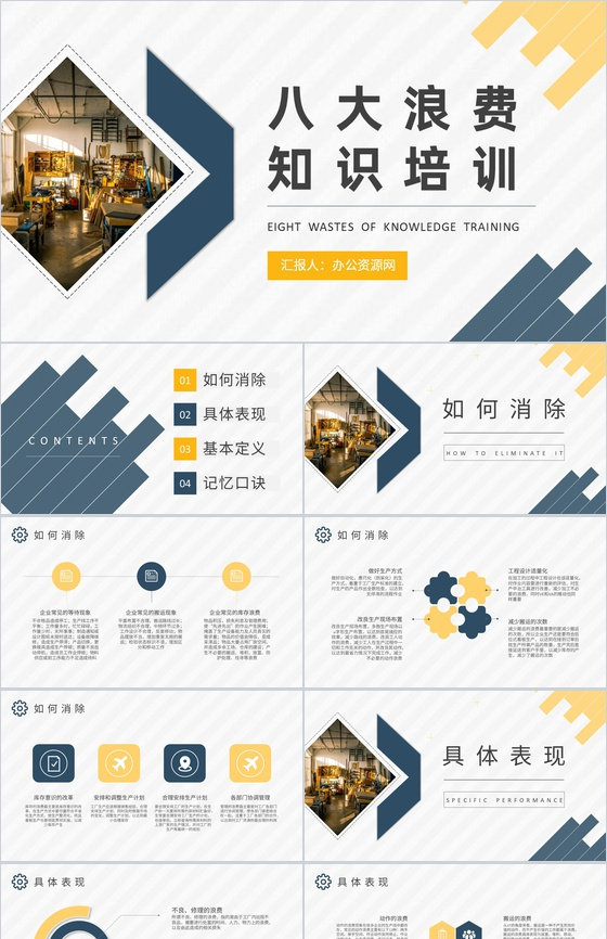 工厂车间现场管理要求八大浪费知识培训学习
