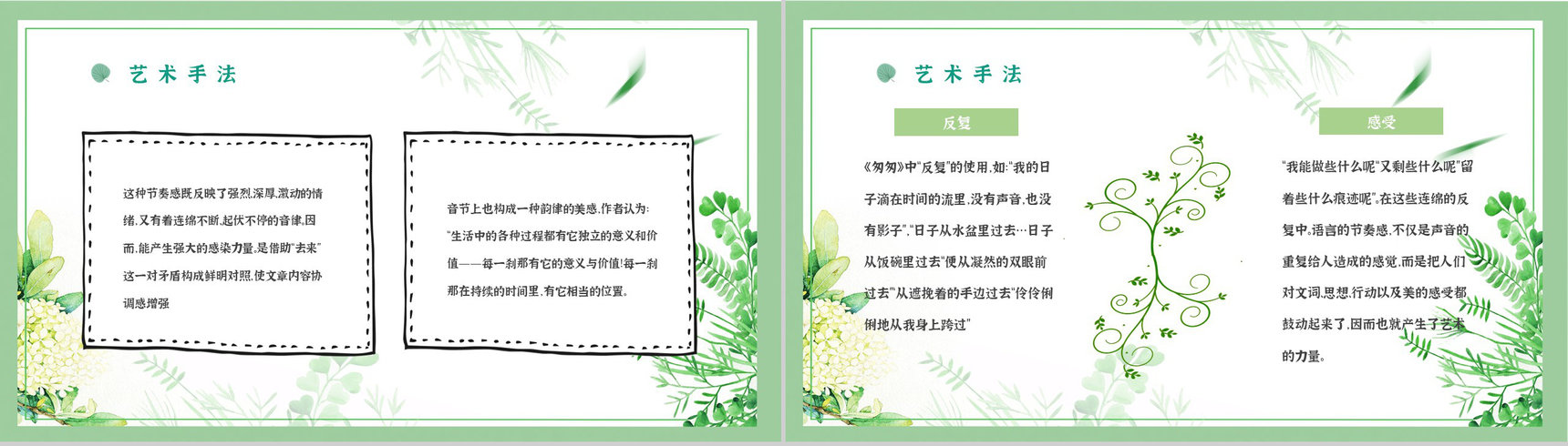 名著片段赏析《匆匆》内容简介教育培训PPT模板-7