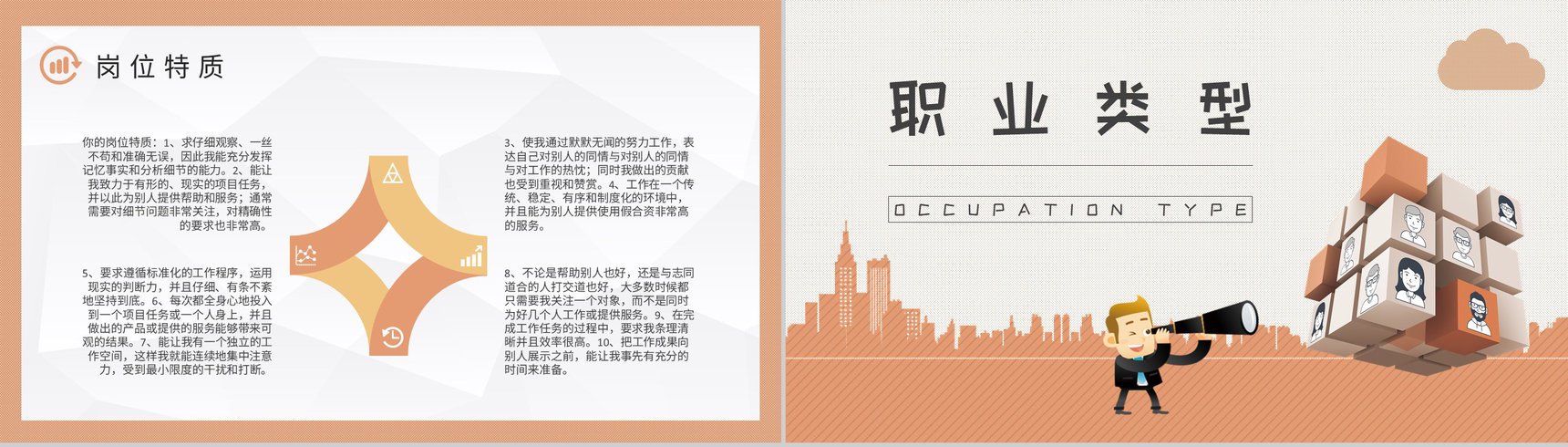 MBTI性格分析ISFJ个性特征描述公司员工职业领域建议PPT模板-12