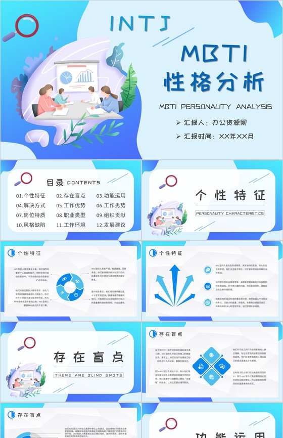 员工职业性格分析判断MBTI性格分析IN