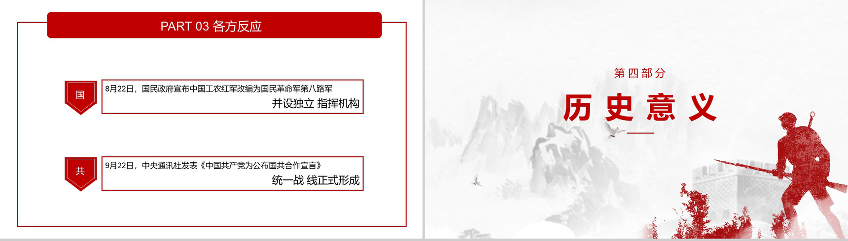 勿忘历史抗日战争胜利74周年纪念日PPT模板-10