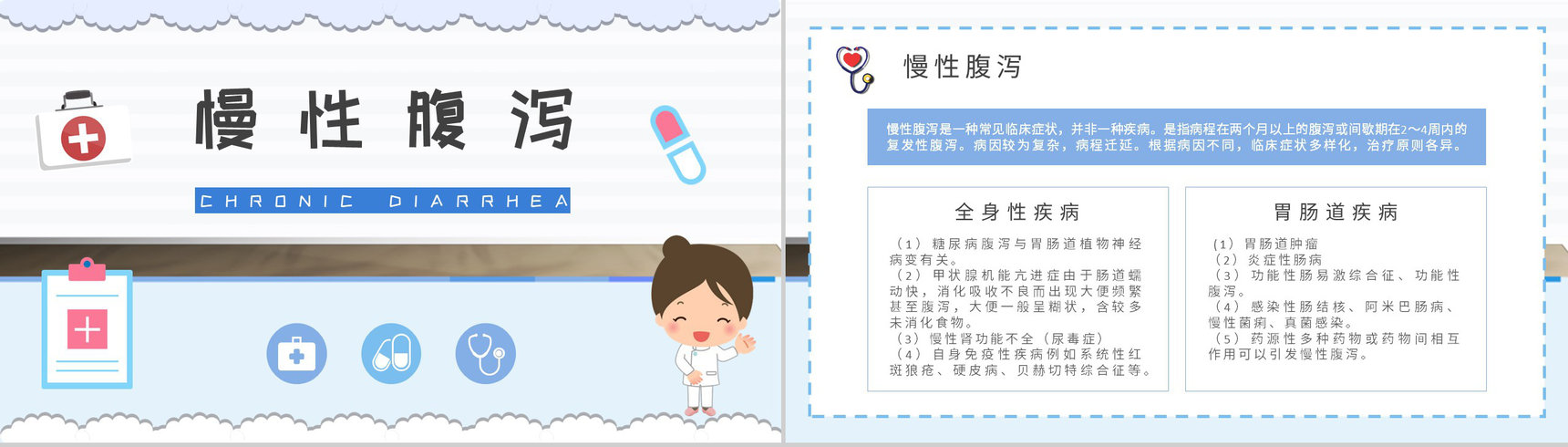 夏季腹泻预防知识学习急性腹泻及慢性腹泻的症状及治疗方法总结PPT模板-5
